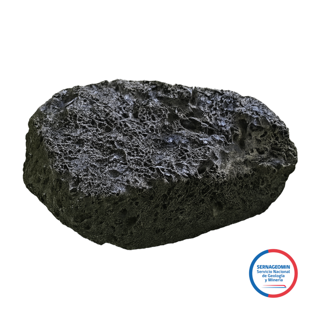 piedra volcánica del volcán calbuco